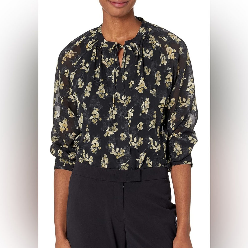 Vince Women's Dandelion Poet Popover Blouse